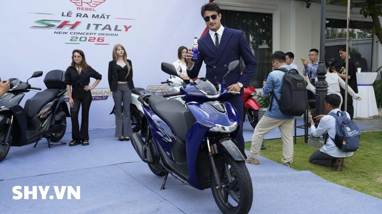 Honda SH Vetro Blue 2026 nhập Ý đã đổ bộ về Việt Nam