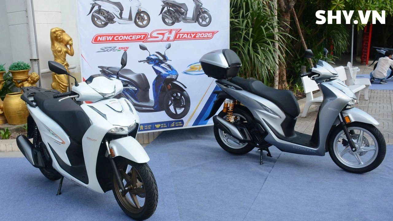 SH ITALIA – New Concept Design 2026 chính thức ra mắt: Bảng giá Honda SH Ý 2026 gây chú ý với SH Vetro Blue 235 triệu đồng