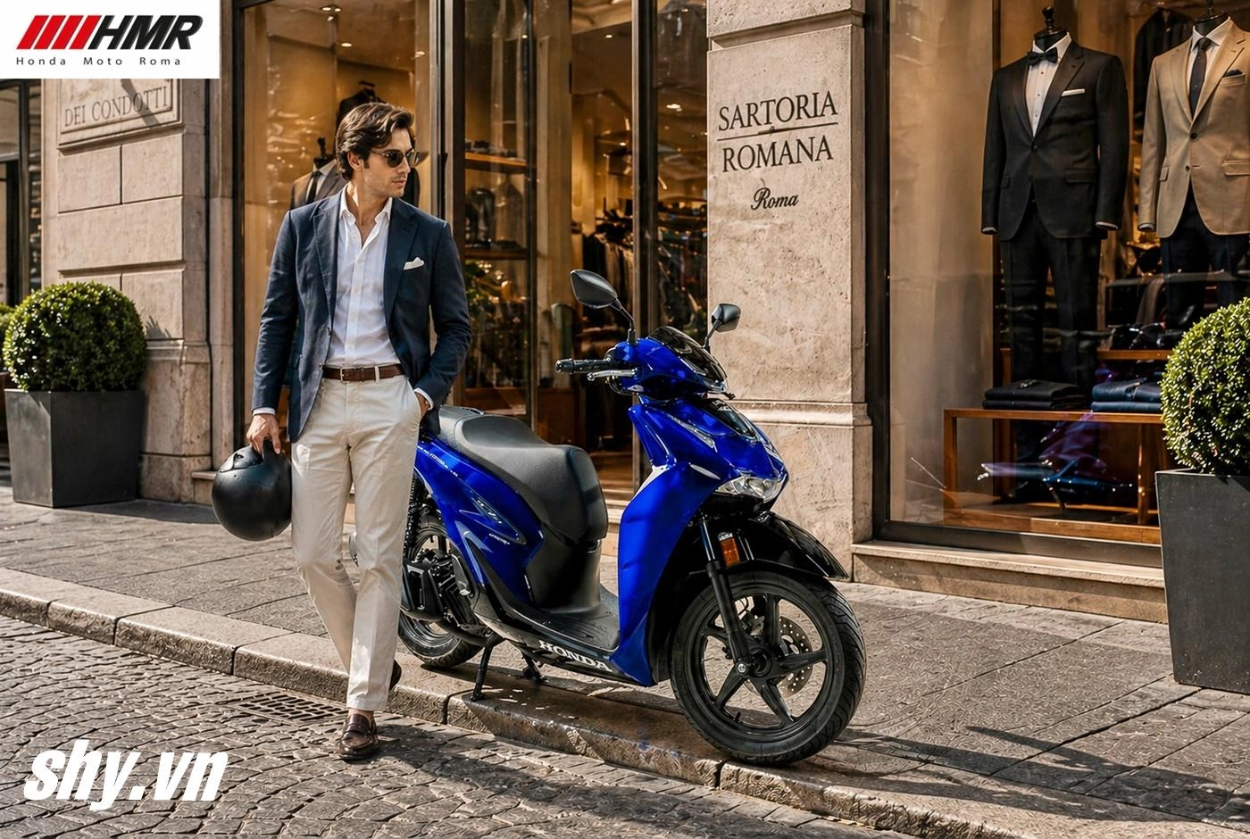 Honda SH Ý 150i Vetro Blue màu Xanh Sapphire được giới sưu tầm xe tay ga săn đón
