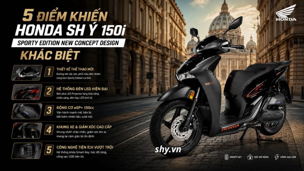 Honda SH Ý 150i Sporty Edition New Concept Design