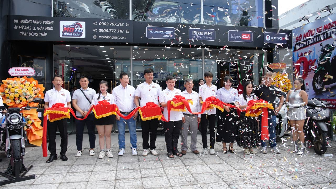 Moto Đồng Tháp chính thức khai trương showroom