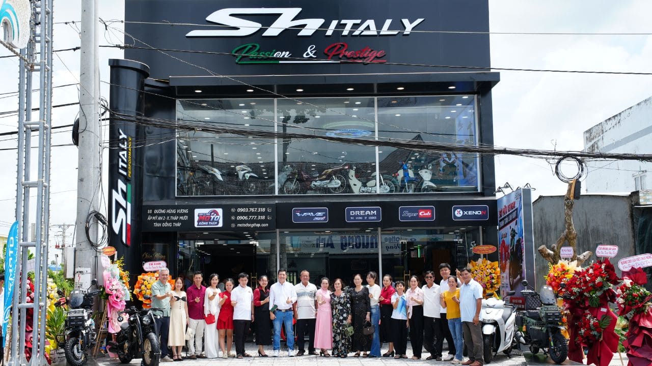 Xuất hiện showroom xe nhập khẩu SH Ý mới toanh tại Đồng Tháp