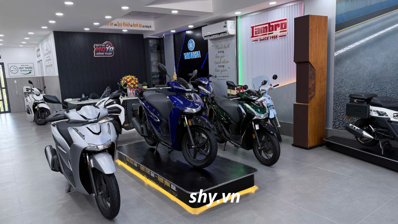 Các dòng Honda SH Italy đang có tại showroom Moto Đồng Tháp