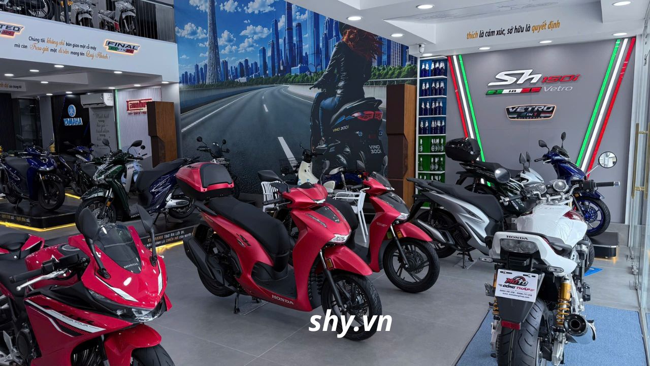 Các dòng Honda SH Italy đang có tại showroom Moto Đồng Tháp