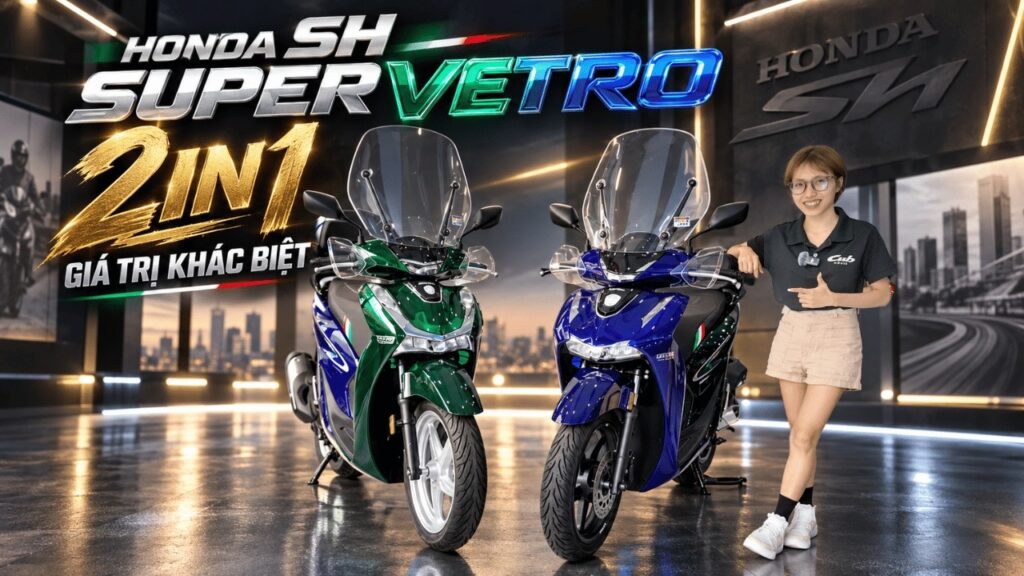 Honda SH Ý 150i Super Vetro 2in1