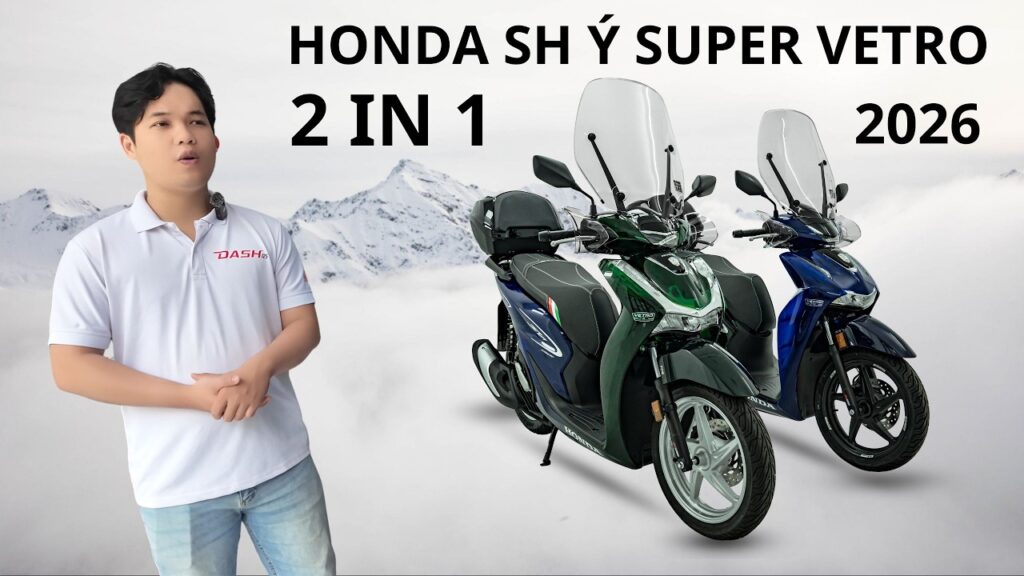 Honda SH Ý Super Vetro 2 trong 1 2026